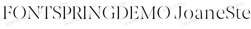 FONTSPRINGDEMO JoaneStencilExtraLig字体转换